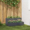 vidaXL Garten-Pflanzgefäß Anthrazit 100 x 60 x 45 cm Produktbild-Vorschau 2
