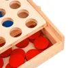 vidaXL Jeu des quatre victoires 24x15x4 cm bois massif Voir les images du produit 4