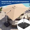 Podstawa parasola COSTWAY z kółkami, wypełniana do 210 kg, Podgląd zdjęcia produktu 5