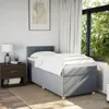 Boxspringbett mit Matratze Hellgrau 80x200 cm Stoff Produktbild-Vorschau 4