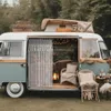COZYOR Makramee-Vorhang, mit Holzösen Boho Vorhang Produktbild-Vorschau 2