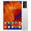 A white tablet is shown from the front and slightly from the side, displaying its screen with various app icons and the time. Podgląd zdjęcia produktu