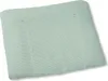 A light green waffle-knit changing pad cover is laid flat on a white background. Produktbild-Vorschau