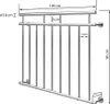 MONZANA® Balcone Francese in Acciaio Inox 90x100cm 9 Barre Anteprima dell’immagine prodotto 6
