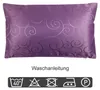 Kissenbezug 30x50 cm lila Damast Circle Deko Kissenhülle Produktbild-Vorschau 3