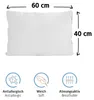 Komfortec 100% Baumwolle Kissenbezüge 2er Set - Weiß - 40 x Produktbild-Vorschau 4