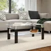 vidaXL Couchtisch Grau Transparent 95x55x40 cm Hartglas Produktbild-Vorschau 1