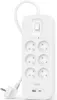 Belkin Connect, 650 J, 6 AC zásuvky / AC zásuvek, Bílá, Náhled obrázku produktu 1