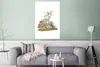MuchoWow® Poster Tiger - Pflanzen - Weiß 80x120 cm - Produktbild-Vorschau 5