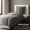 Bestlivings Bettwäsche Grau, Bettbezug 135x200cm Produktbild-Vorschau 6