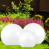 3er Set LED Solarleuchten, Außenlampe, Kugel, weiß silber Produktbild-Vorschau 8