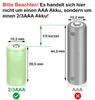 4 Stück LogiCell Wiederaufladbare 2/3AAA NI-MH-Akku 200mAh, Produktbild-Vorschau 5