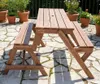 Kombi Bank – Multifunktionale Gartenbank und Tisch Produktbild-Vorschau 2