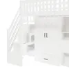 Flieks Etagenbett 90x200cm mit Kleiderschrank, Kinder Produktbild-Vorschau 8