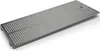 A stainless steel range hood filter is shown from a slightly elevated angle against a white background. Voir les images du produit