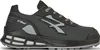 A side view of a black and gray safety shoe. Náhled obrázku produktu
