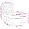 The Living Store Boxspringbett mit Matratze & LED Rosa Produktbild-Vorschau 8