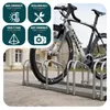 VOUNOT® Stojan na bicykle pre 4 bicykle, montáž na podlahu Náhľad obrázku produktu 6