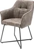 Exklusiver Design Stuhl LOFT Microfaser vintage taupe mit Produktbild-Vorschau 12