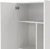 Dmora Armadio Multiuso 2 Ante Abadubidu 37x180h cm Bianco, Anteprima dell’immagine prodotto 7