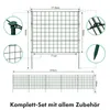 Gitterzaun Grün, 5-teiliges Metall-Steckzaun-Set, Produktbild-Vorschau 3