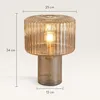 lusenz Tischleuchte Ferano ambra 25W E27 IP20 Bernstein Produktbild-Vorschau 8