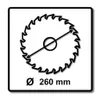 Kreissägeblatt, T.C.T Efficut, 260 x 30 mm, 60 Zähne - Produktbild-Vorschau 7