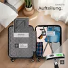 tectake Hartschalenkofferset 4-teilig mit drehbaren Rollen Produktbild-Vorschau 7