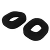 Two black ear pads for headphones are shown against a white background. Podgląd zdjęcia produktu