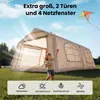 Meulbaty Camping Zelt Sufblasbar mit Kaminöffnung 12per Produktbild-Vorschau 6