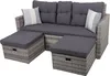 Garden Pleasure Loungesofa Valetta, hellgrau Kunststoff, Produktbild-Vorschau 1