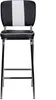 Wohnling Barová židle American Diner 50. léta Retro Black Náhled obrázku produktu 8