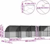 vidaXL Hühnerkäfig 4 Stk. Silber 800 x 200 x 200 cm Produktbild-Vorschau 8