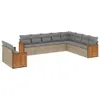 The Living Store 10-tlg. Garten-Sofagarnitur mit Kissen Produktbild-Vorschau 3