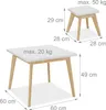 Relaxdays Kindersitzgruppe, 5-tlg., Kindertisch mit 4 Produktbild-Vorschau 4