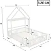 Flieks Kinderbett Hausbett 140x200cm mit Kleiderstange, Produktbild-Vorschau 7