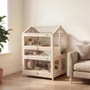 Sweiko Hamsterkäfig aus Holz 3 Etagen Nagerkäfig Produktbild-Vorschau 1