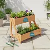Jardinière verticale Relaxdays, 2 bacs à plantes, H x l x P Voir les images du produit 7