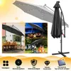 Parasol Izrielar 3 m gris avec éclairage LED, parasol de Voir les images du produit 10