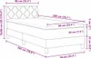 vidaXL Lit boxspring avec tête de lit noir 90 x 200 cm Voir les images du produit 8