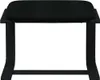 Relaxsessel mit Hocker Schwarz Stoff Produktbild-Vorschau 5