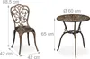 Ensemble de mobilier de jardin Relaxdays, 3 pièces (table Voir les images du produit 4