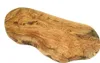 A rustic, irregularly shaped wooden cutting board made of olive wood, presented against a white background. Produktbild-Vorschau