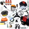 A collection of tools and accessories for a gas-powered string trimmer, laid out on a white background. Produktbild-Vorschau