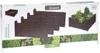 ProGarden Palisade Gartenzaun Beeteinfassung braun 45x18 cm Produktbild-Vorschau 13