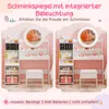 COSTWAY Kinder Schminktisch mit Beleuchtung, Produktbild-Vorschau 6