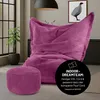 Lumaland Sitzsack Classic XXL, Czerwony, Tkanina, Styropian Podgląd zdjęcia produktu 7