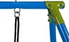 Close-up of a swing set frame with a hanging rope. Produktbild-Vorschau