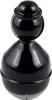 A black bobblehead figure on a white background. Produktbild-Vorschau