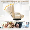 COSTWAY Bodenstuhl 360° drehbar, Bodensessel mit 6-Fach Produktbild-Vorschau 5